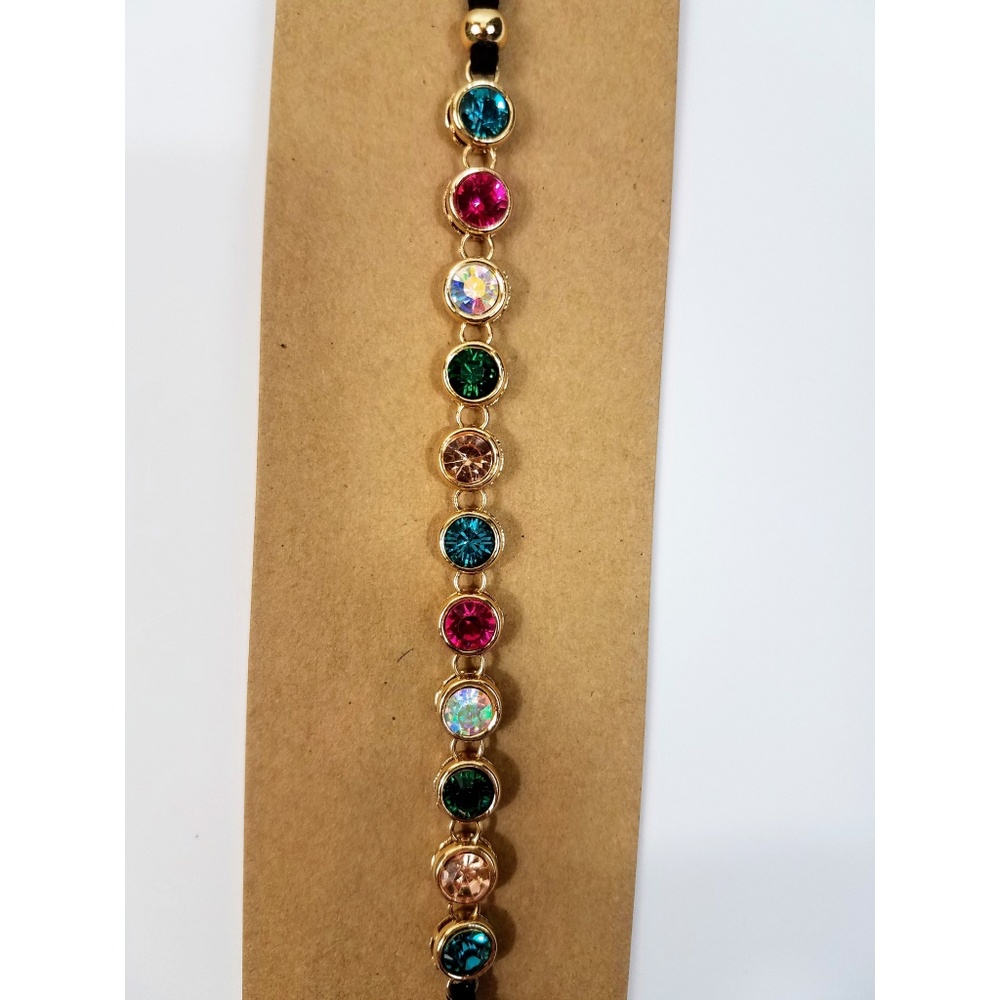 American Eagle Multi Colored Stone Choker Necklace - Picture 2 of 6